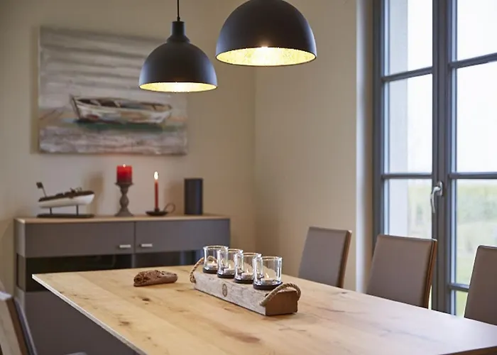 Reetland Am - Premium Reetdachvilla Mit 3 Schlafzimmern, Sauna Und Kamin E19 Hébergement de vacances Dranske